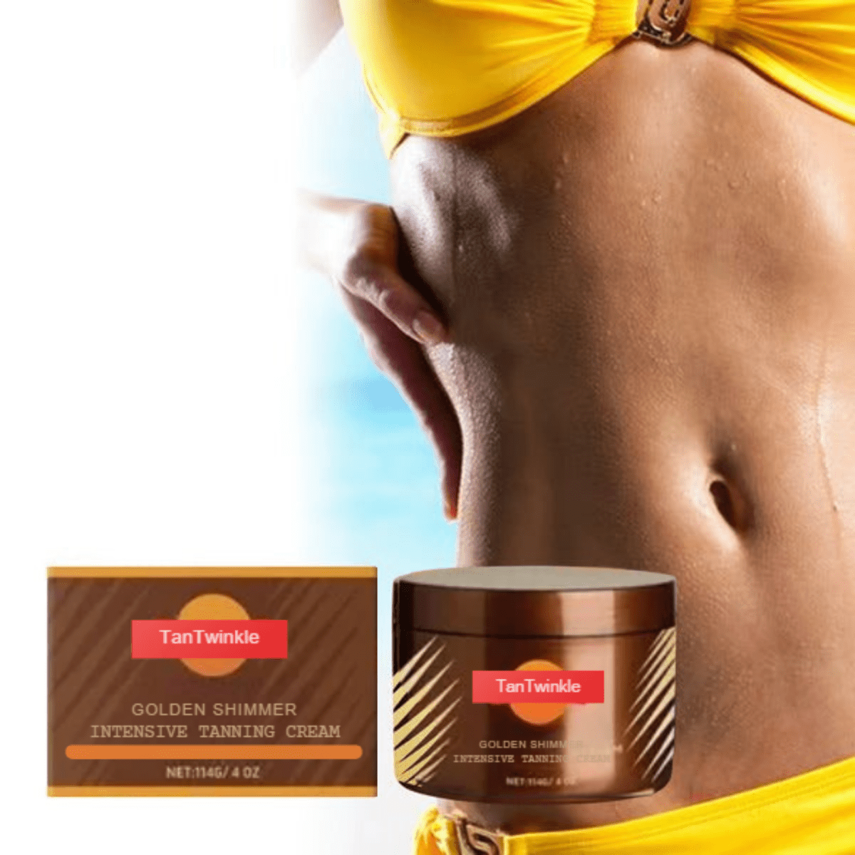 TanTwinkle™ / Gold Shimmer Tan Accelerator Gel - Lovitzo