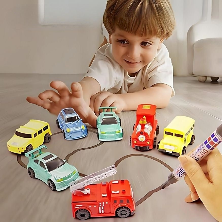 The magic car that follows your drawings as if by magic - Lovitzo