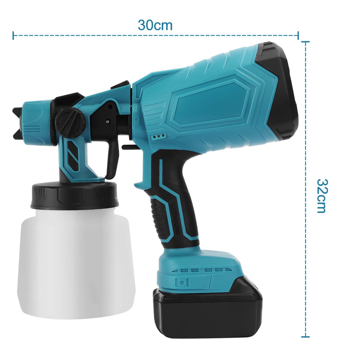 TurboSpray™ High - pressure Cordless Paint Sprayer with 2 Batteries - Lovitzo