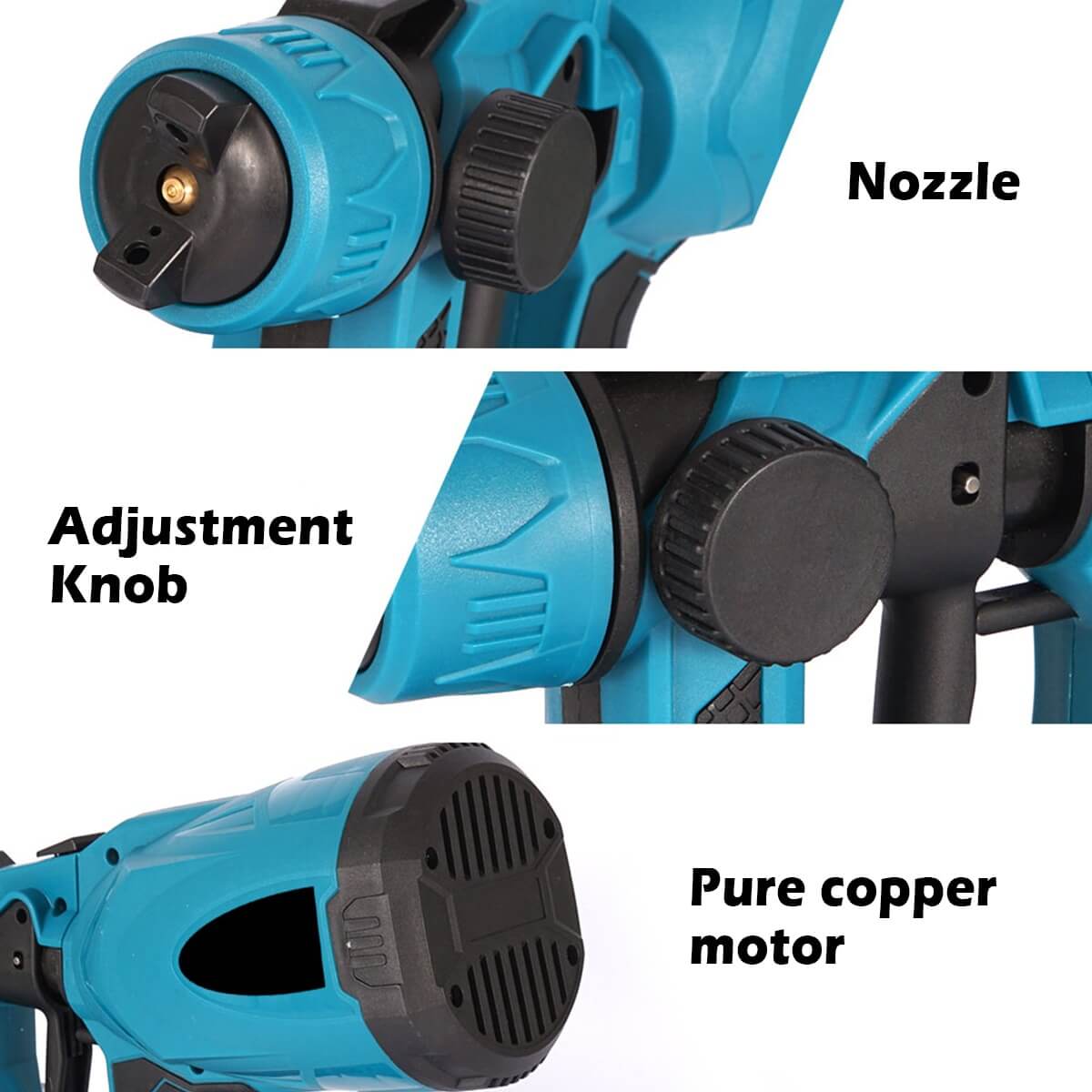 TurboSpray™ High - pressure Cordless Paint Sprayer with 2 Batteries - Lovitzo