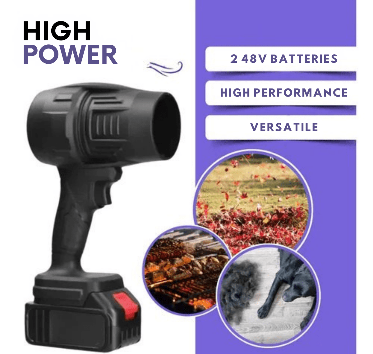 TurboTidy™ / Portable Blower for Fast Cleaning + FREE Extra Battery - Lovitzo