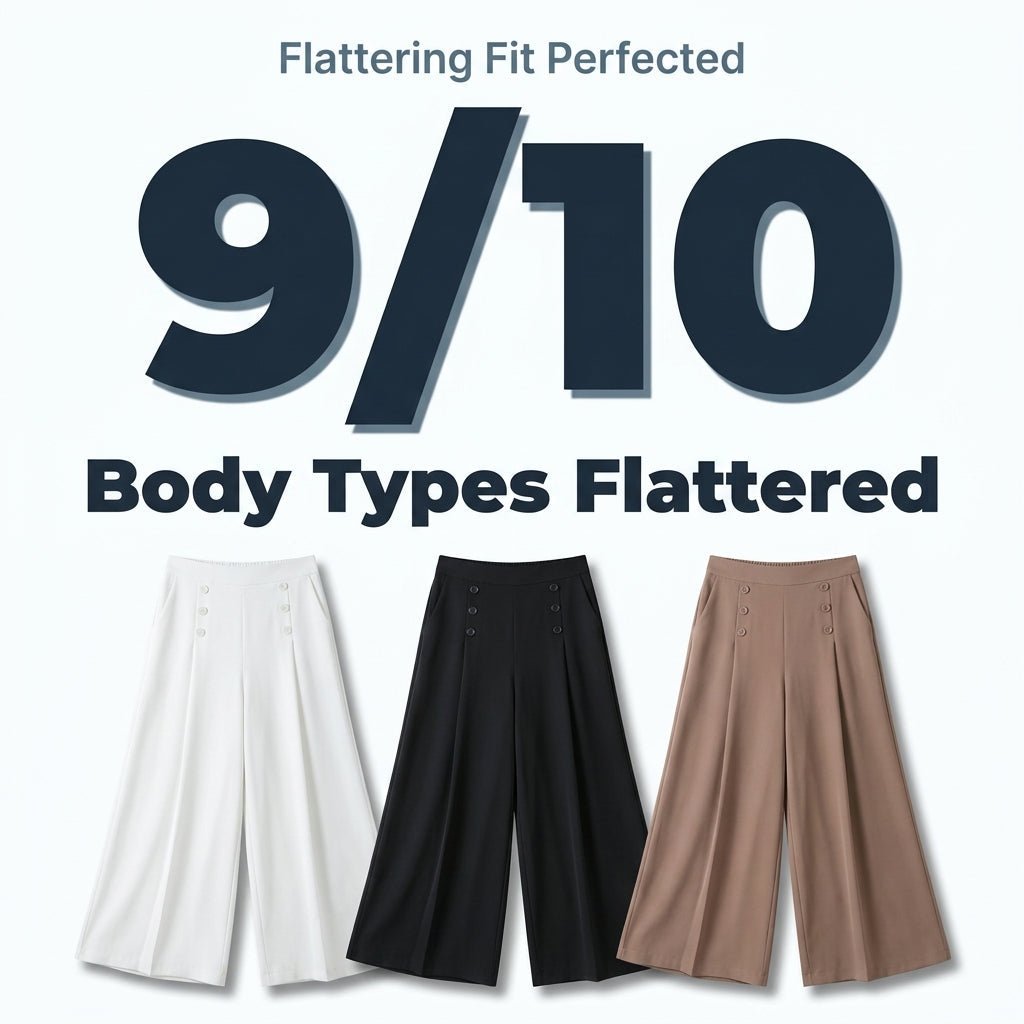 Velisse Elegant Wide - Leg Pants - Instantly flatters your figure - Lovitzo