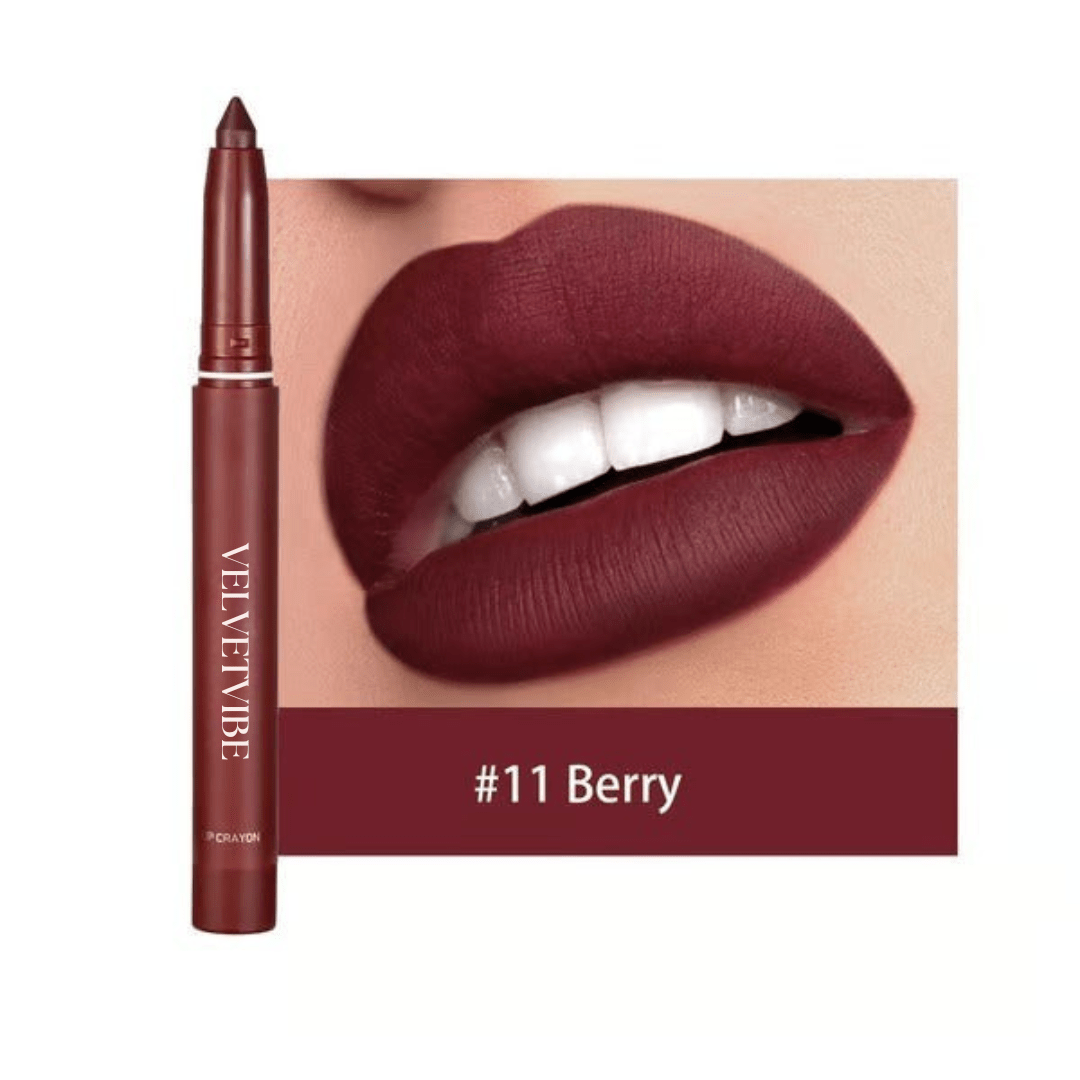 VelvetVibe - Rotating Matte Lip Pencil That Glides All Day - Lovitzo
