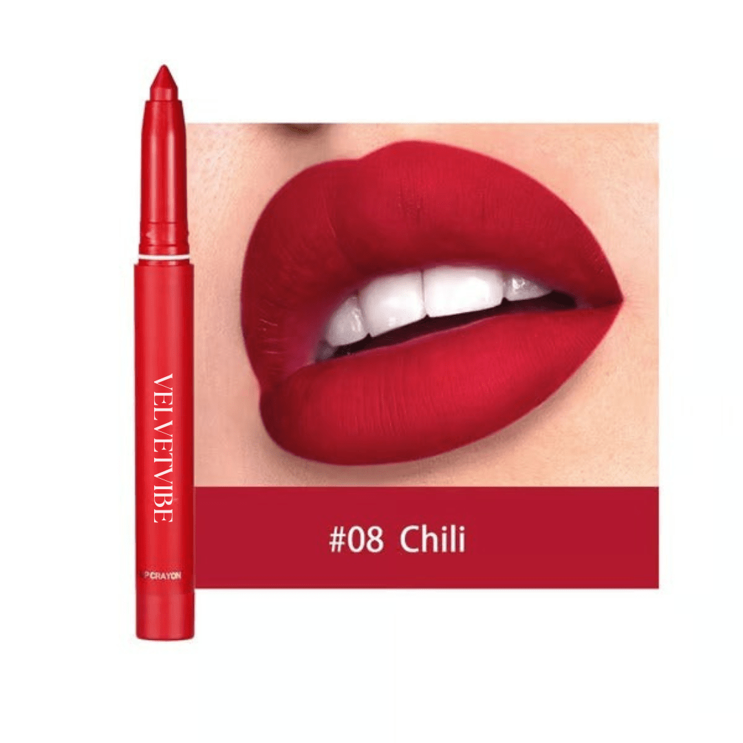 VelvetVibe - Rotating Matte Lip Pencil That Glides All Day - Lovitzo