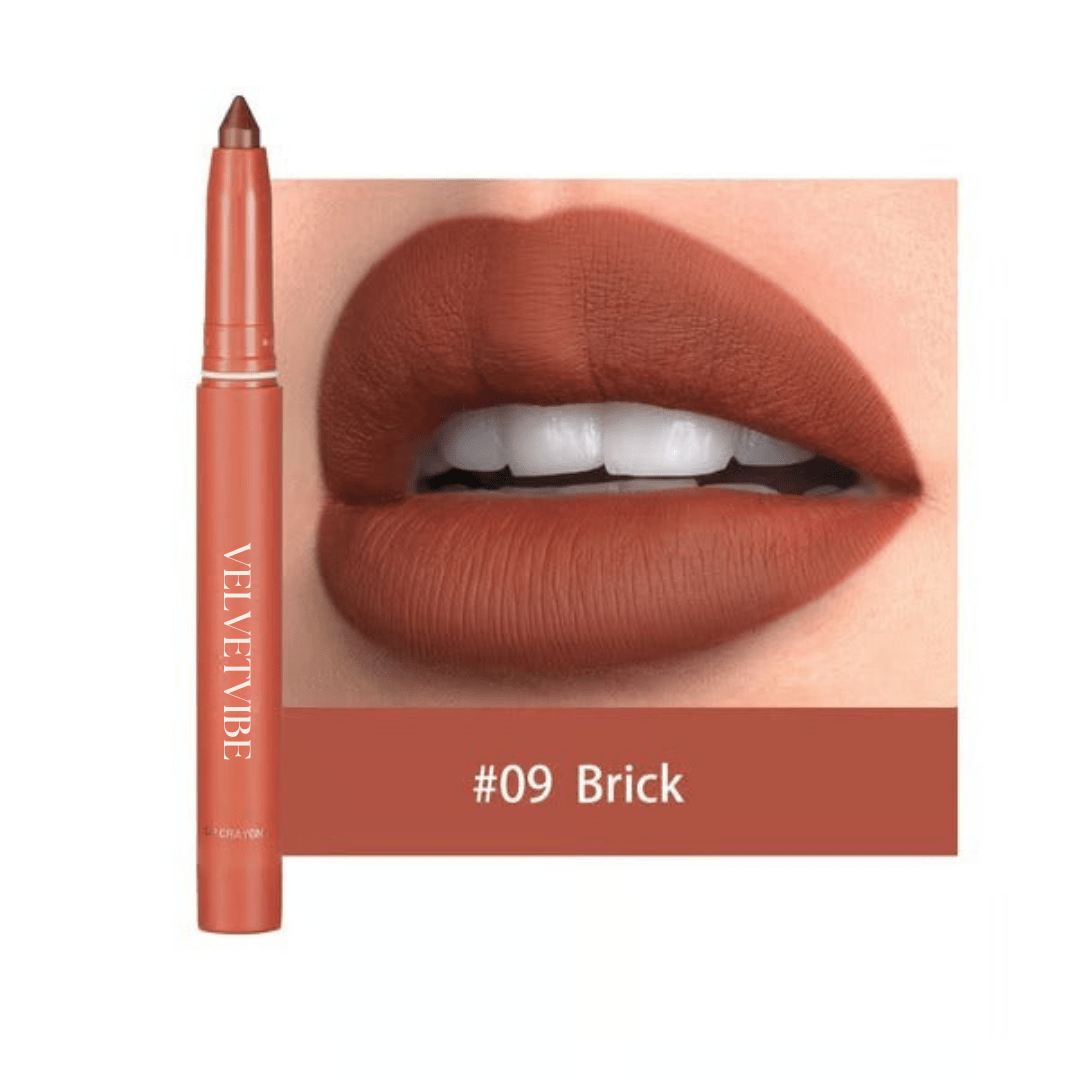 VelvetVibe - Rotating Matte Lip Pencil That Glides All Day - Lovitzo