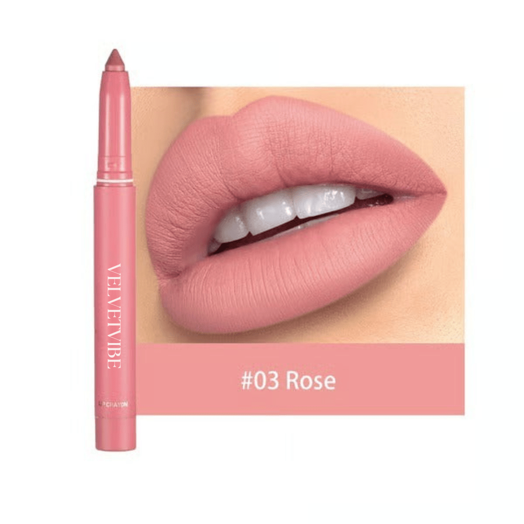 VelvetVibe - Rotating Matte Lip Pencil That Glides All Day - Lovitzo