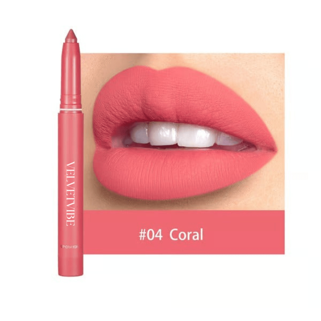 VelvetVibe - Rotating Matte Lip Pencil That Glides All Day - Lovitzo