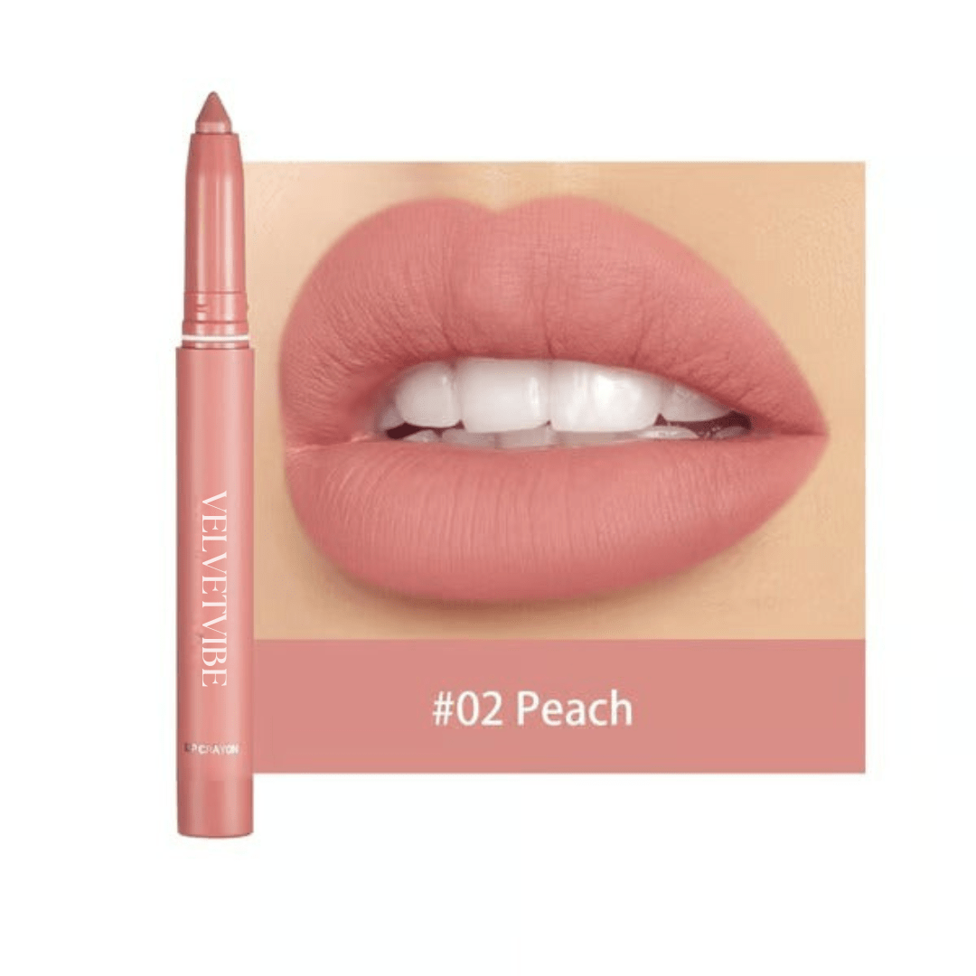 VelvetVibe - Rotating Matte Lip Pencil That Glides All Day - Lovitzo
