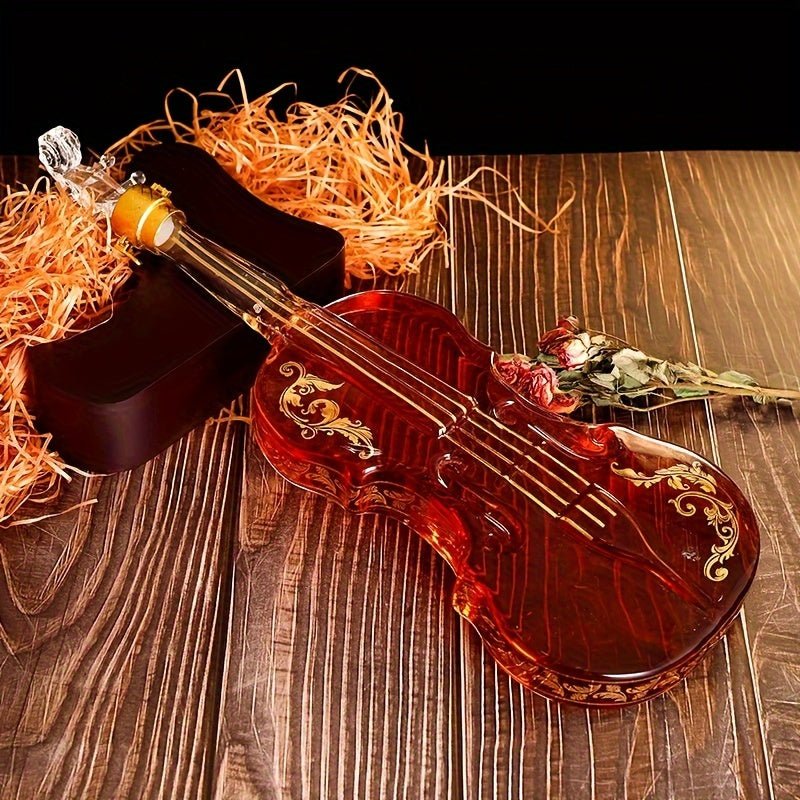 ViolinVessel™ / Creative Glass Whiskey Decanter, 3D Violin Shape Bar Decor Accessory - Lovitzo