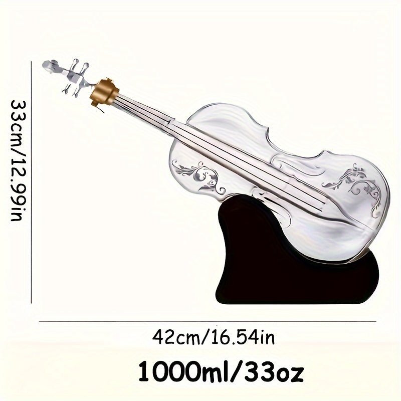 ViolinVessel™ / Creative Glass Whiskey Decanter, 3D Violin Shape Bar Decor Accessory - Lovitzo