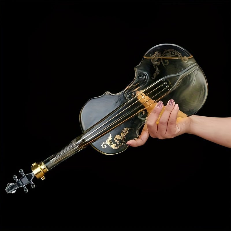 ViolinVessel™ / Creative Glass Whiskey Decanter, 3D Violin Shape Bar Decor Accessory - Lovitzo