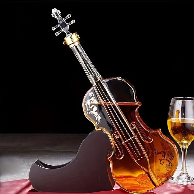 ViolinVessel™ / Creative Glass Whiskey Decanter, 3D Violin Shape Bar Decor Accessory - Lovitzo
