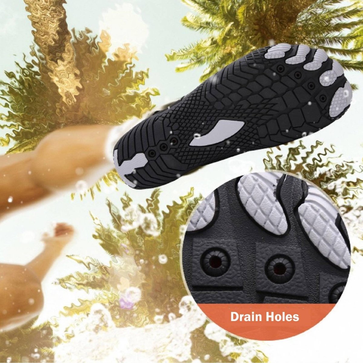 Water Shoes | Non-Slip Grip Sole | Lightweight Orthopedic Support | TideStep - Lovitzo