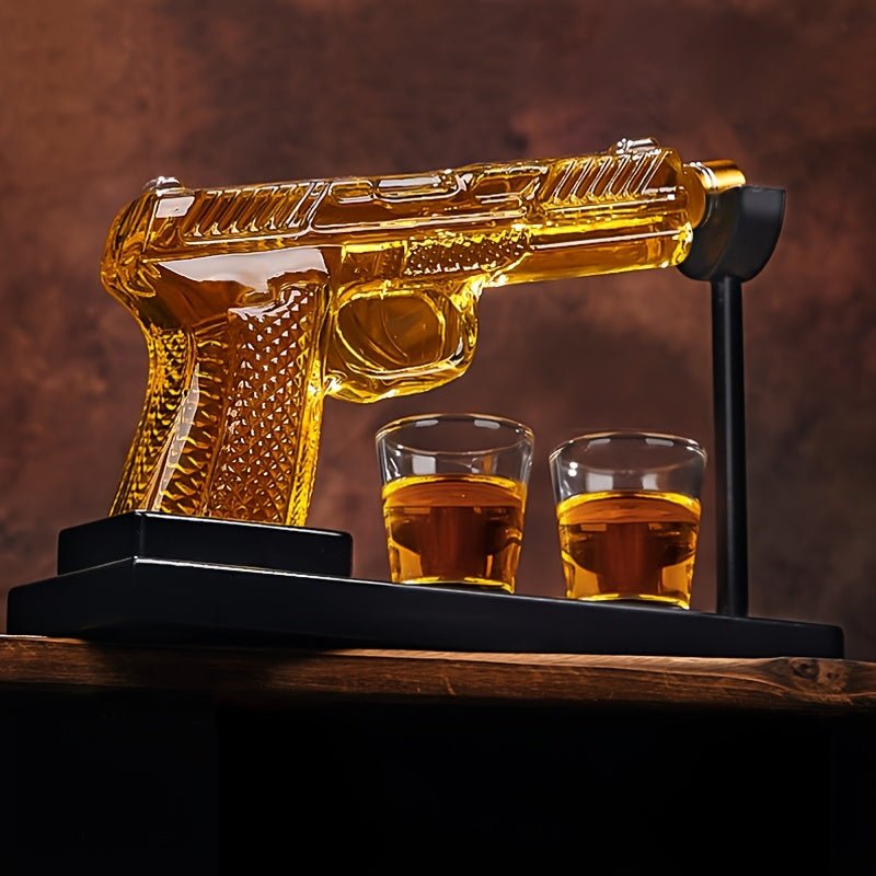 WhiskeyWhisper™ / Unique Luxury 8oz Whiskey Decanter Set (No Alcohol Included) - Lovitzo