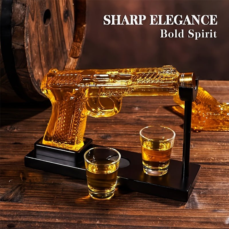 WhiskeyWhisper™ / Unique Luxury 8oz Whiskey Decanter Set (No Alcohol Included) - Lovitzo