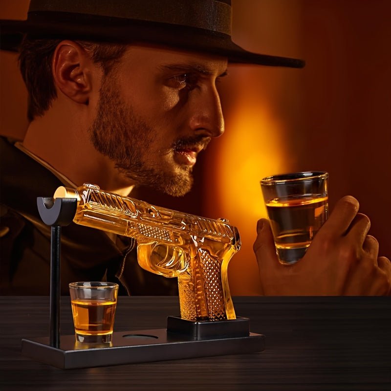 WhiskeyWhisper™ / Unique Luxury 8oz Whiskey Decanter Set (No Alcohol Included) - Lovitzo