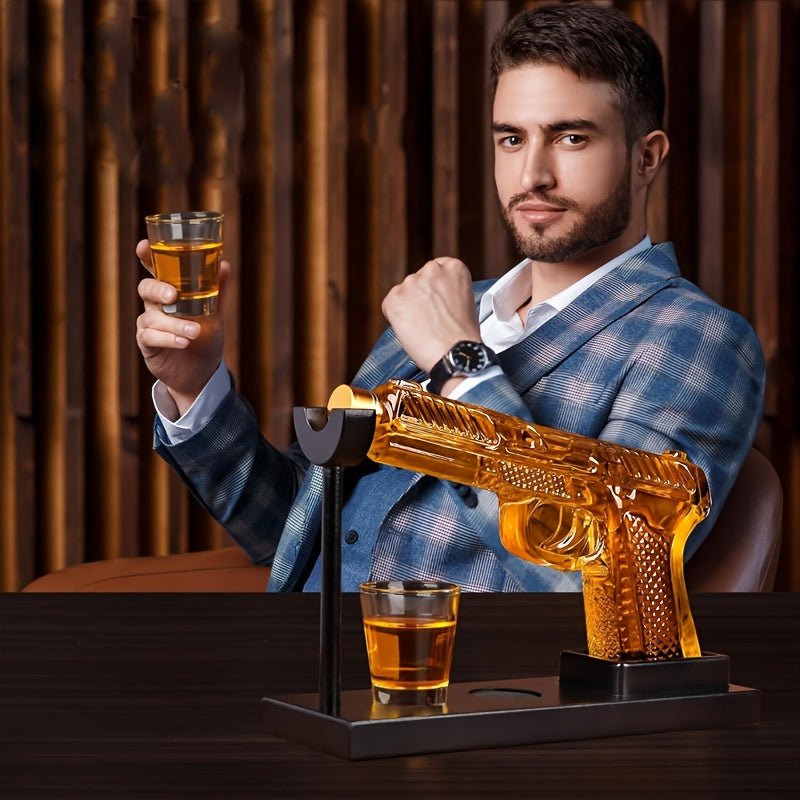 WhiskeyWhisper™ / Unique Luxury 8oz Whiskey Decanter Set (No Alcohol Included) - Lovitzo