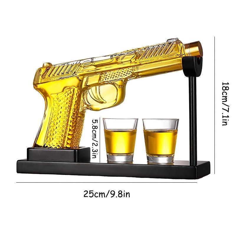 WhiskeyWhisper™ / Unique Luxury 8oz Whiskey Decanter Set (No Alcohol Included) - Lovitzo