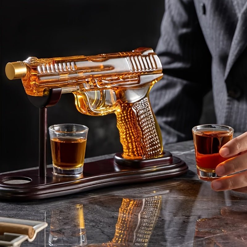 WhiskeyWhisper™ / Unique Luxury 8oz Whiskey Decanter Set (No Alcohol Included) - Lovitzo