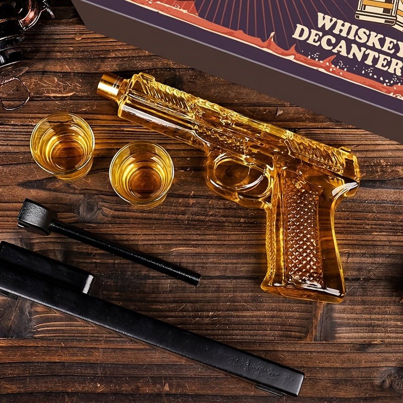 WhiskeyWhisper™ / Unique Luxury 8oz Whiskey Decanter Set (No Alcohol Included) - Lovitzo