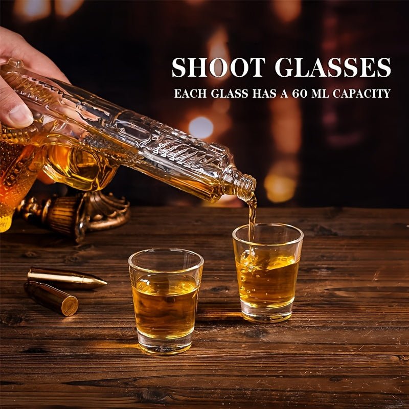 WhiskeyWhisper™ / Unique Luxury 8oz Whiskey Decanter Set (No Alcohol Included) - Lovitzo