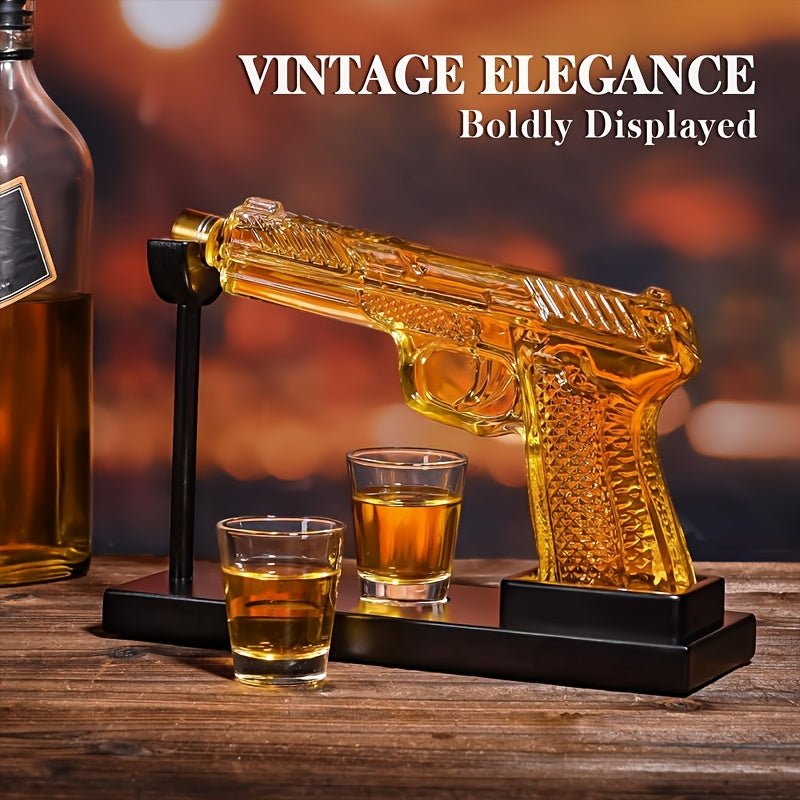 WhiskeyWhisper™ / Unique Luxury 8oz Whiskey Decanter Set (No Alcohol Included) - Lovitzo