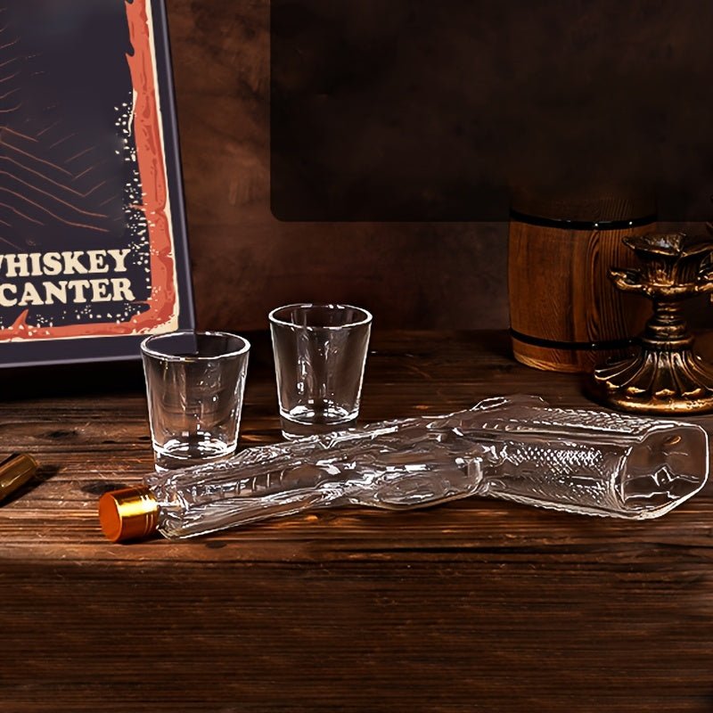 WhiskeyWhisper™ / Unique Luxury 8oz Whiskey Decanter Set (No Alcohol Included) - Lovitzo