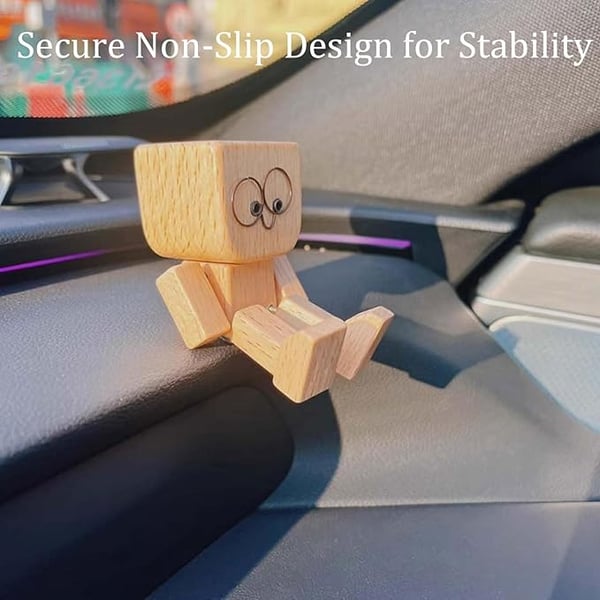 WiggleWood™ / Wooden Swing Figure with 12 Magnetic Emotions - Lovitzo