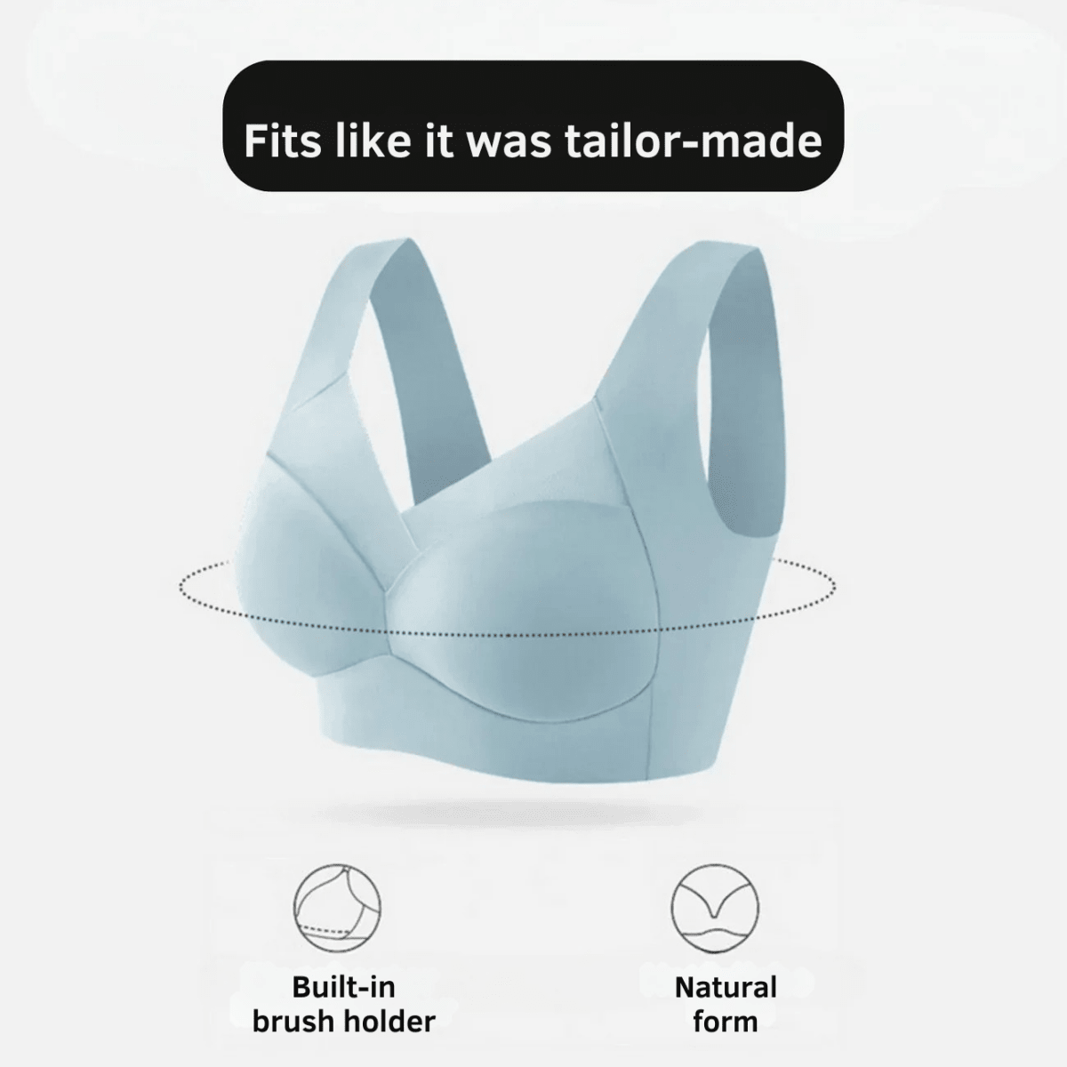 Wire - Free Bra | Seamless Comfort Bra | Gentle Push - Up Support | Silqora - Lovitzo