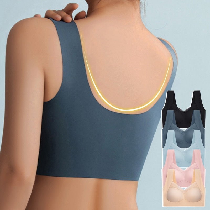 Wire - Free Bra | Seamless Comfort Bra | Gentle Push - Up Support | Silqora - Lovitzo