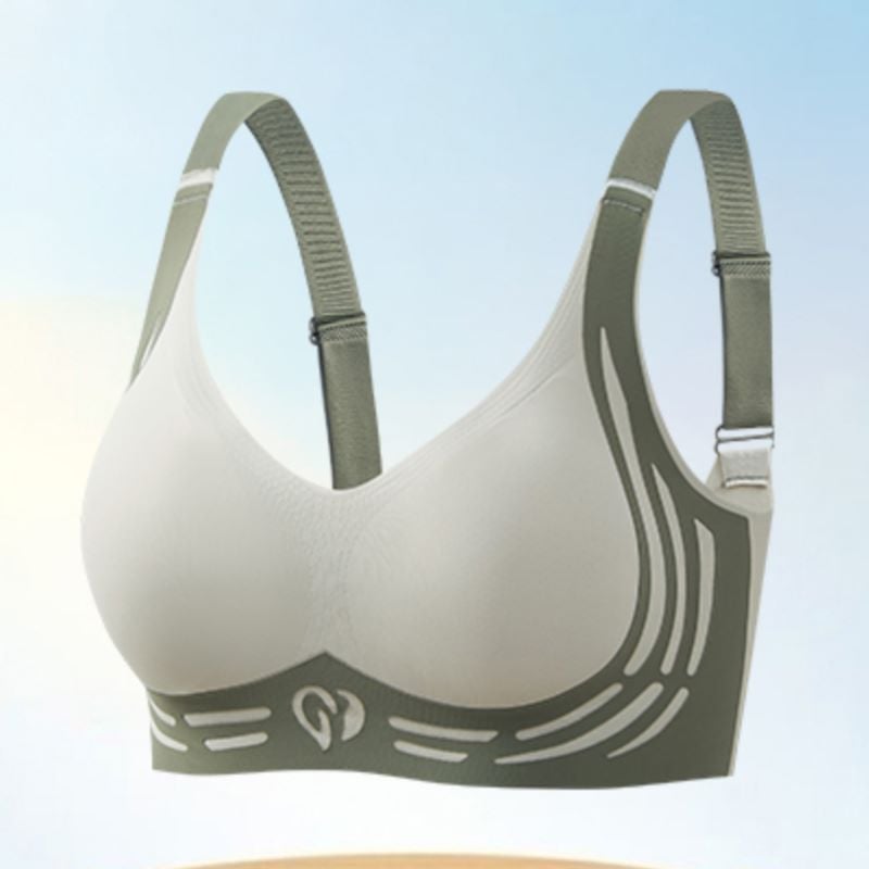 Wireless Push-Up Bra with Comfort Lift | Wide Straps & U-Back | Smoothing Fit, Breathable, Strong Wire-Free Support | BraEase - Lovitzo