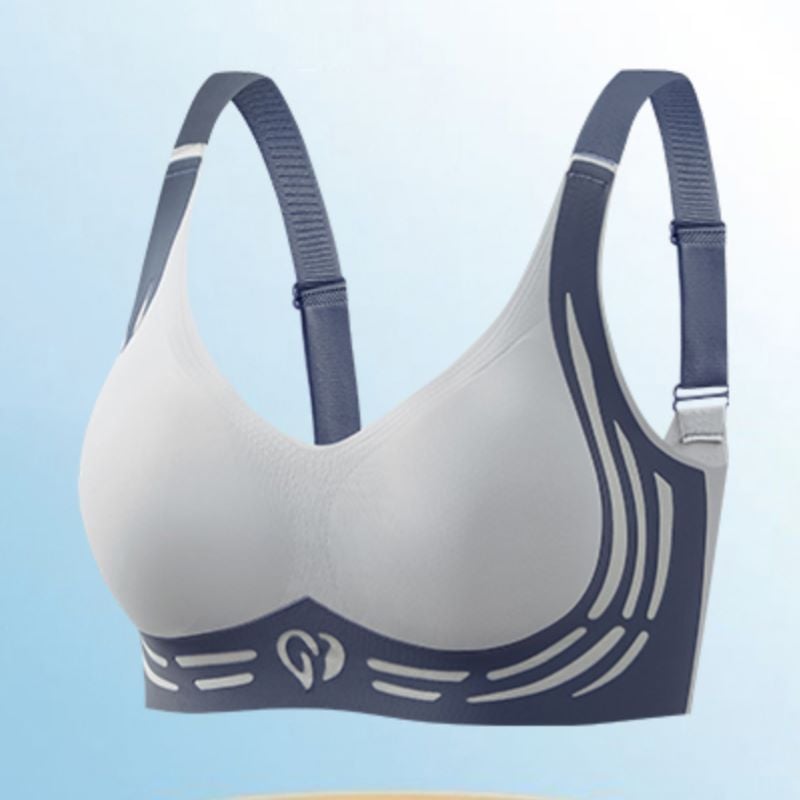 Wireless Push-Up Bra with Comfort Lift | Wide Straps & U-Back | Smoothing Fit, Breathable, Strong Wire-Free Support | BraEase - Lovitzo