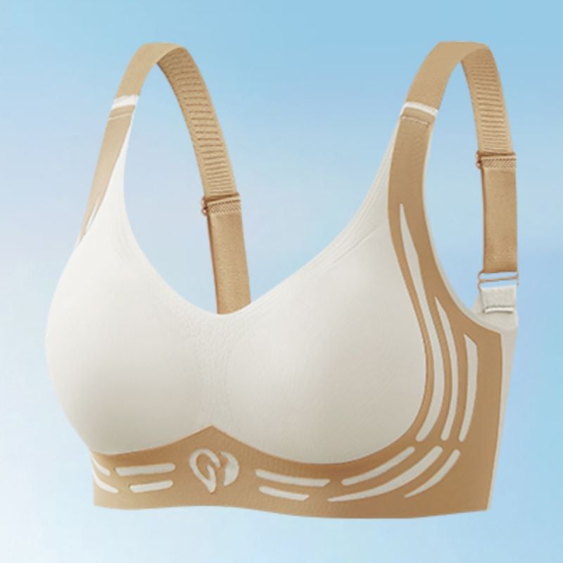 Wireless Push-Up Bra with Comfort Lift | Wide Straps & U-Back | Smoothing Fit, Breathable, Strong Wire-Free Support | BraEase - Lovitzo