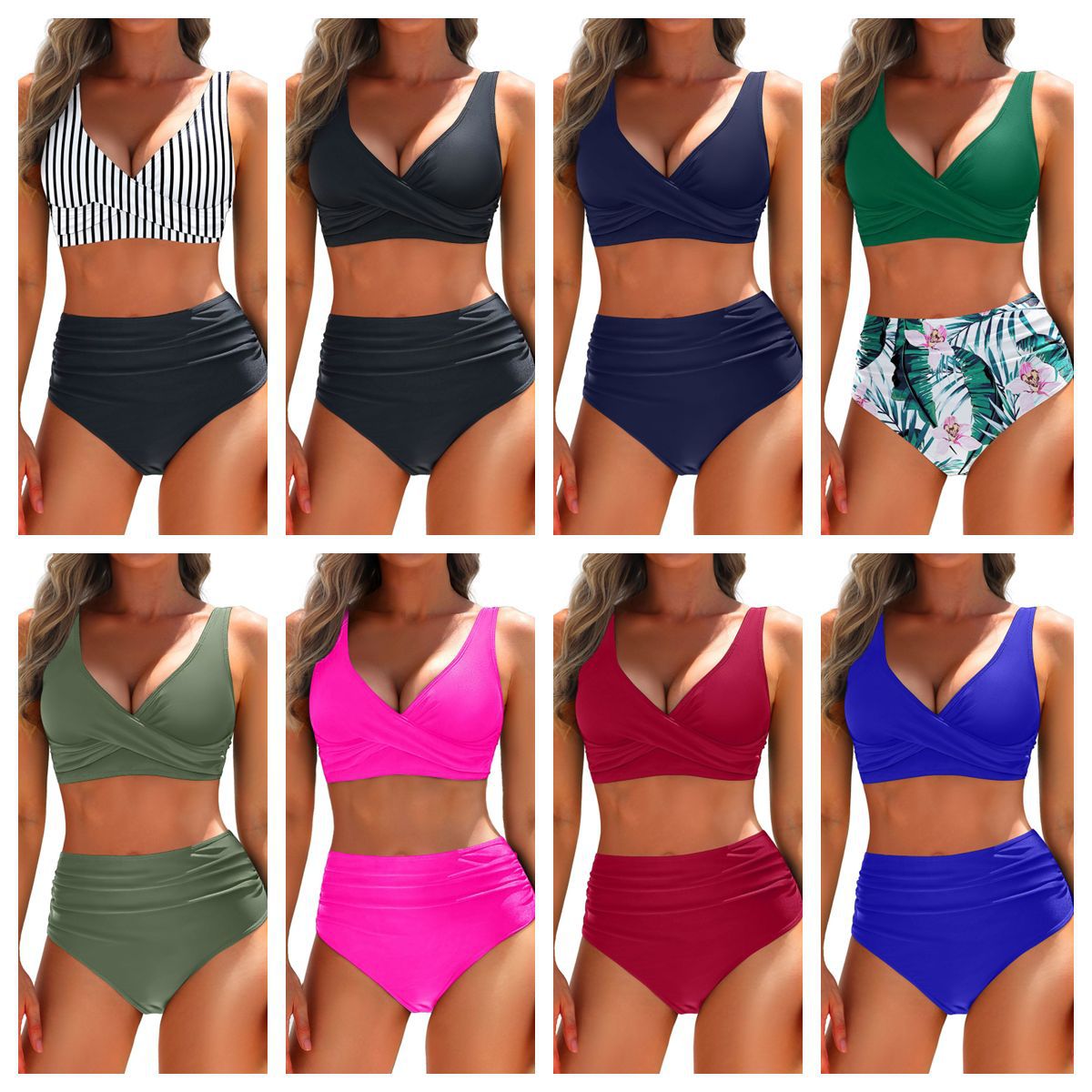 Women’s bikini set with shaping top and high - waisted shorts Lovitzo - Mode - Lovitzo