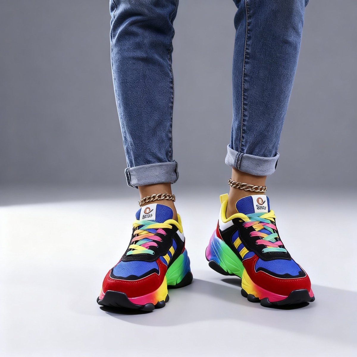 Women’s Orthopedic Shoes – Rainbow, Ultra - Lightweight, Shock - Absorbing, Arch Support, Wide Toe Box - Lovitzo