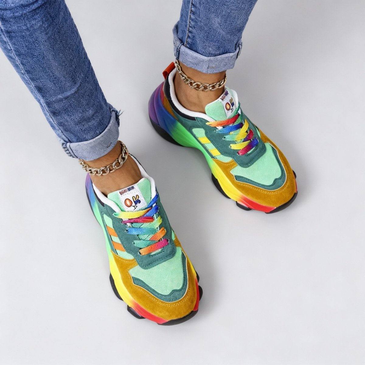 Women’s Orthopedic Shoes – Rainbow, Ultra - Lightweight, Shock - Absorbing, Arch Support, Wide Toe Box - Lovitzo