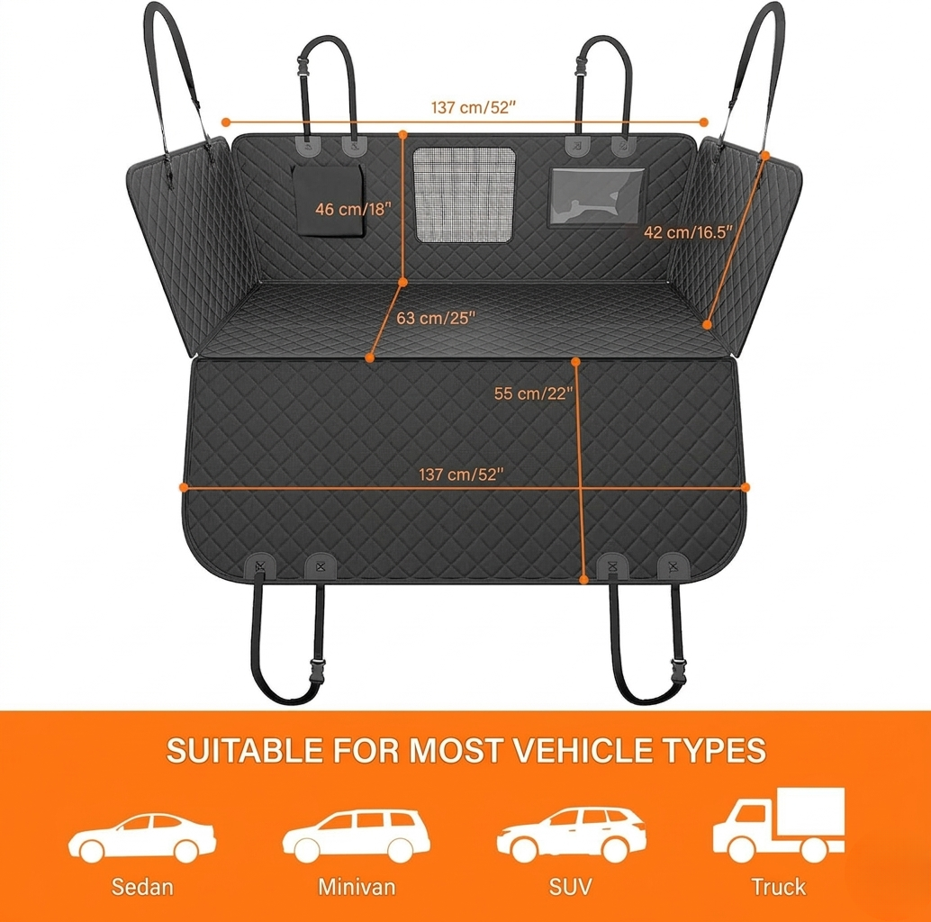 PawShield – Waterproof Dog Car Seat Cover